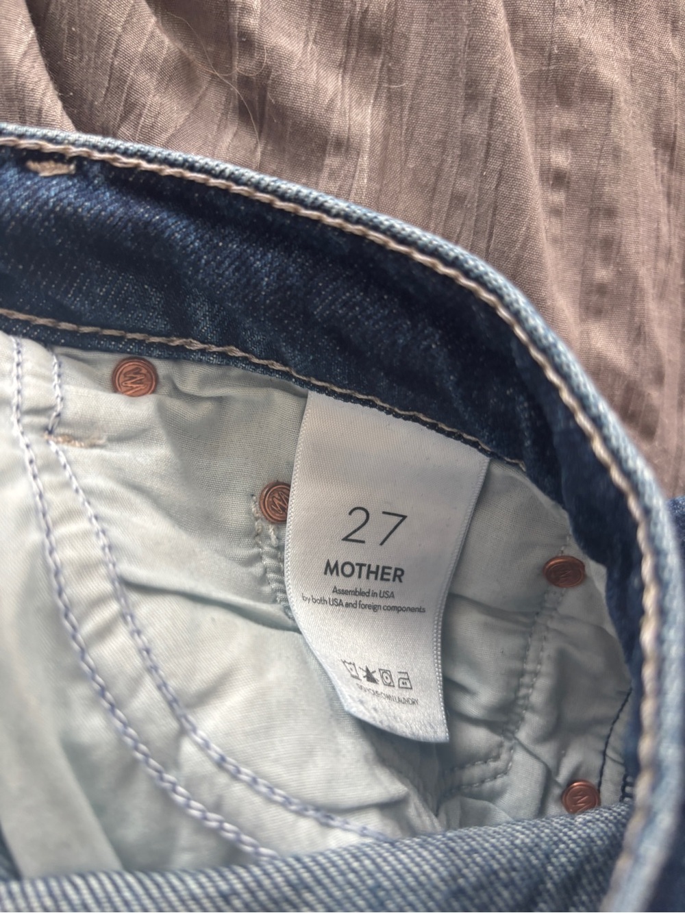 MOTHER Superior Half Pipe High rise ankle jeans sz 27 - Picture 6 of 10